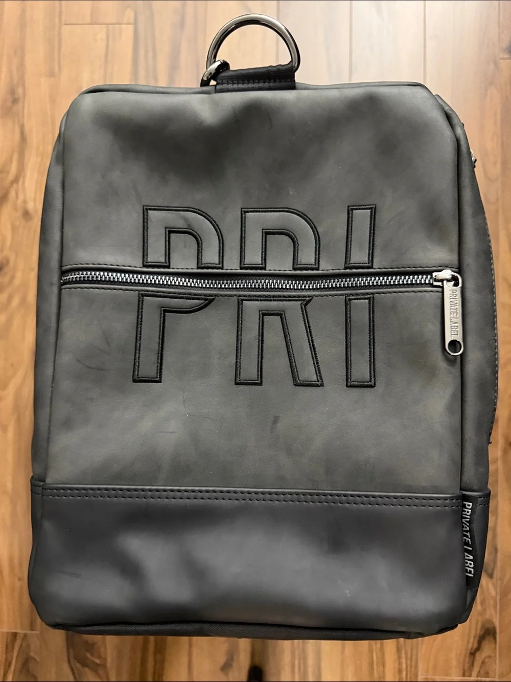 Private Label Platinum Black Men's Duffel Bag with Removable Strap